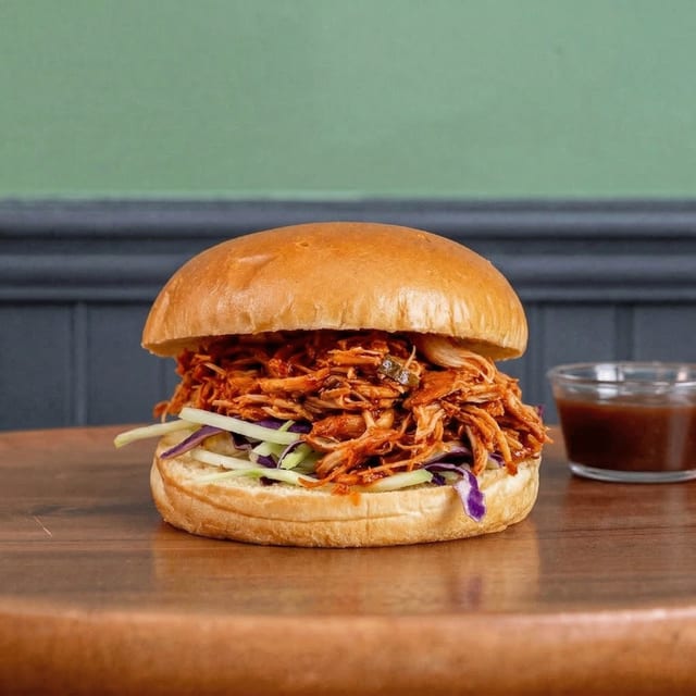 Pulled Chicken Sandwich.