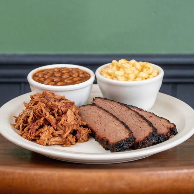 2 Meats and 2 Sides.